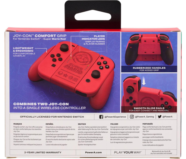 PowerA Uchwyt do JOY-CON Grip Super Mario Red - 1135208 - zdjęcie 6